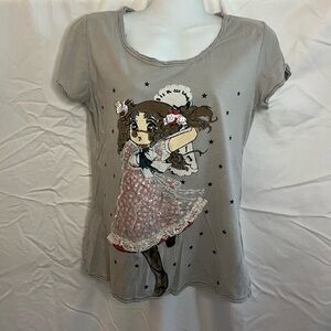 Hong Kong Doll Anime Upcycled T-shirt